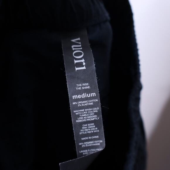 VUORI Ripstop Pant Indigo Tapered Leg Cotton Zip Pocket Stretch Casual Men's M - Picture 14 of 14